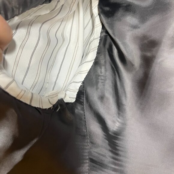 Samuelsohn Harry Rosen SB Ashton Blazer Mens 40R Striped 💯 Wool Made in Canada - Picture 7 of 15